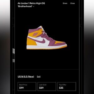 Air Jordan 1 Retro High OG “Brotherhood”